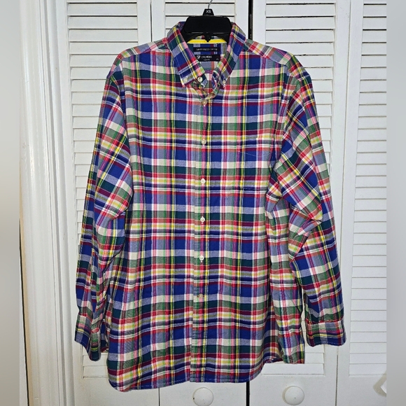 Daniel Cremieux Other - Cremieux Men's XXL Slim Fit Stretch Oxford Plaid Shirt